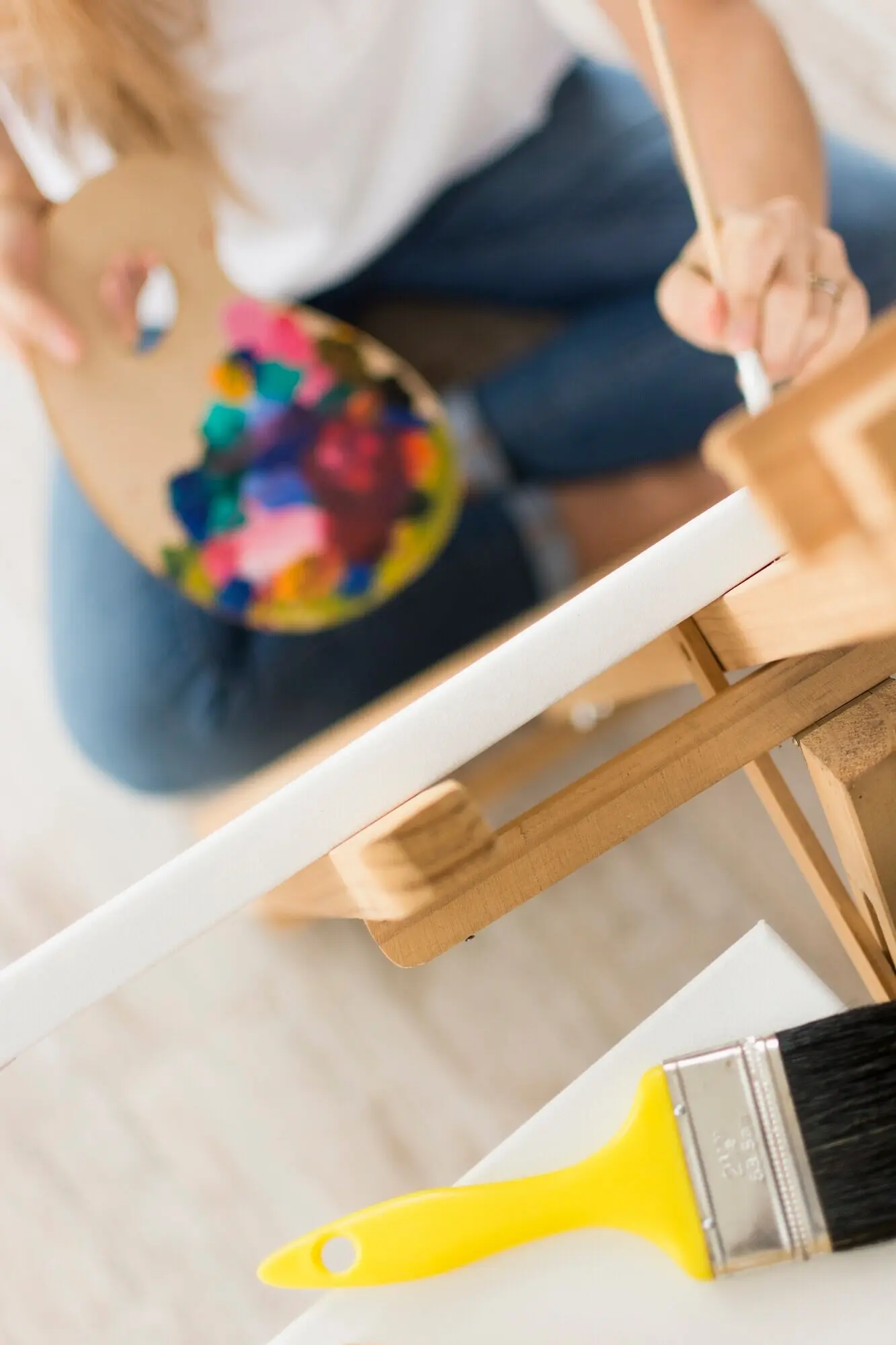 Moderne Farbkomposition im farbenfrohen Stil